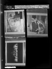 Construction; Man standing by globe; People on stage wearing ancient Egyptian costumes (3 Negatives), June 4-5, 1964 [Sleeve 17, Folder b, Box 33]